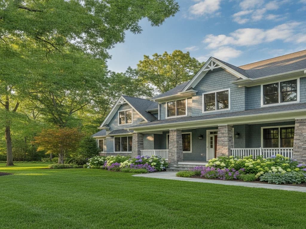 Beautifully remodeled Kansas City home exterior with new siding, trim, and landscaping