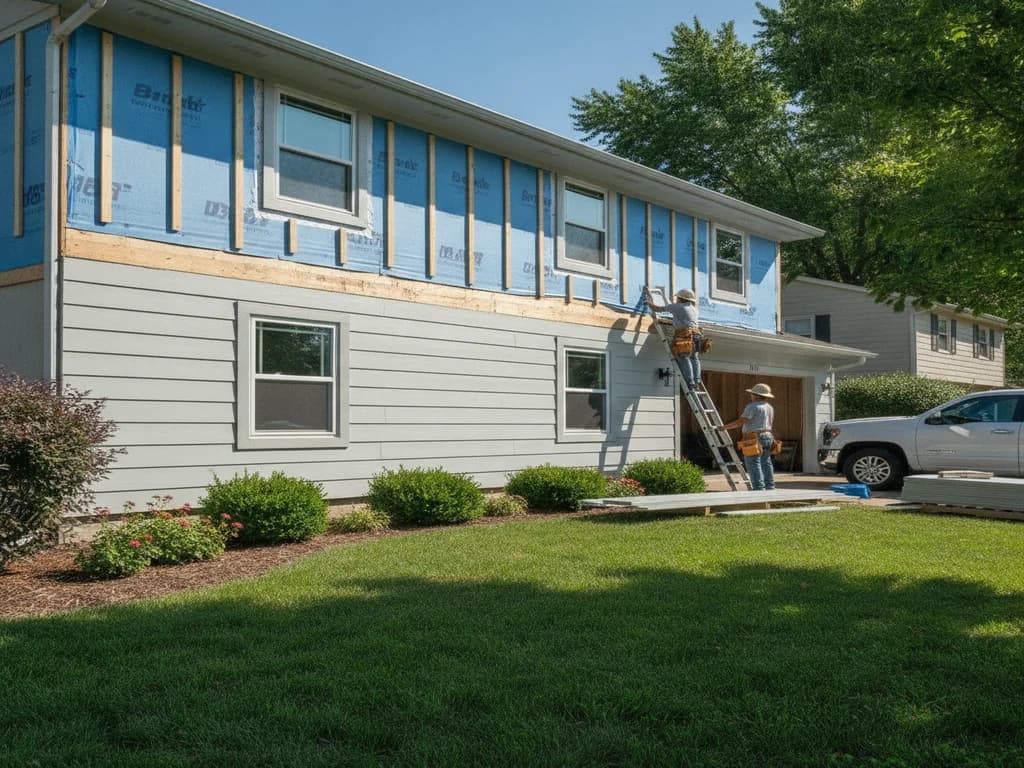 New fiber cement siding installed on a Kansas City home